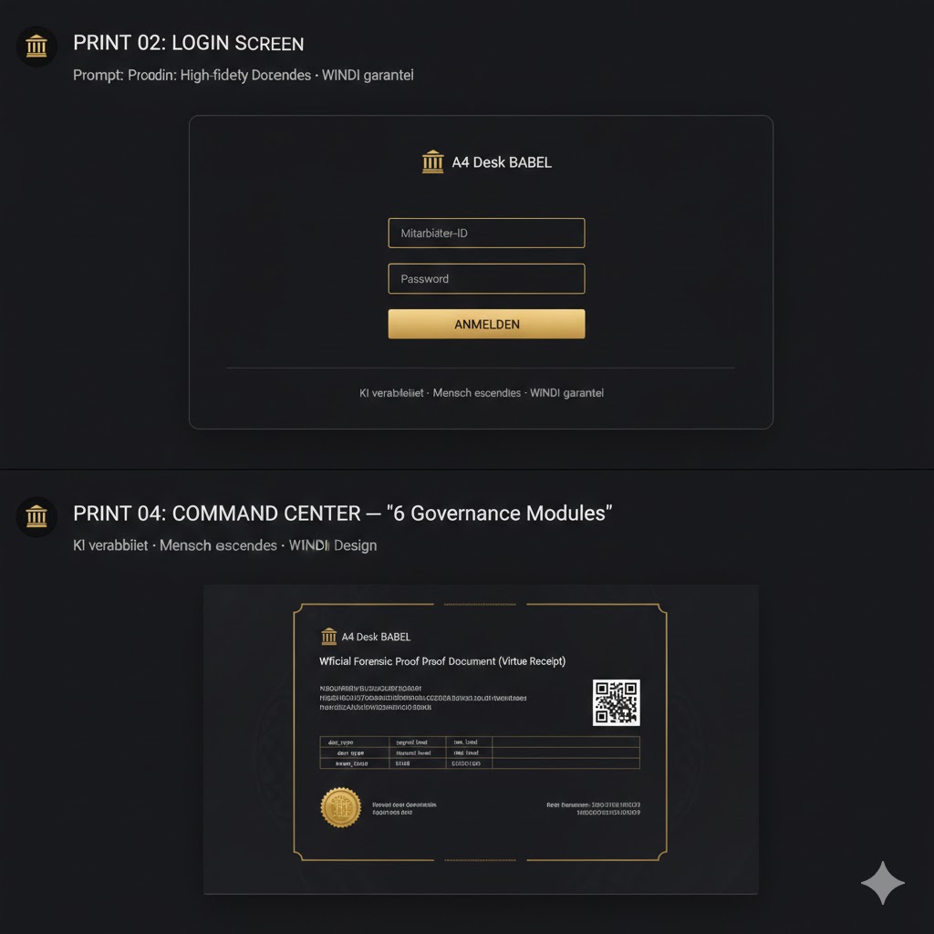 A4 Desk BABEL — Secure Institutional Login