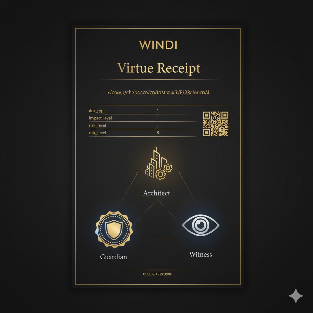 WINDI Virtue Receipt — Forensic Proof Document
